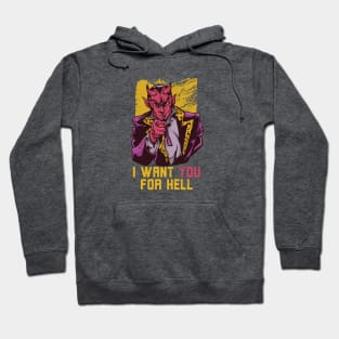 I Want You for Hell | Funny Devil Uncle Sam Hoodie